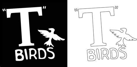 Printable T Birds Logo